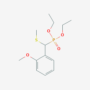 Diethyl [(2-methoxyphenyl)(methylsulfanyl)methyl]phosphonate