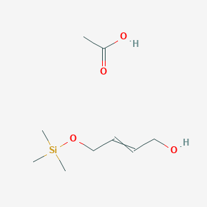 molecular formula C9H20O4Si B14294933 Acetic acid;4-trimethylsilyloxybut-2-en-1-ol CAS No. 113093-76-8