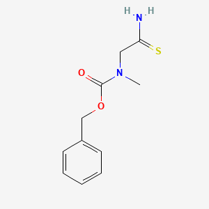 molecular formula C11H14N2O2S B14294939 Benzyl (2-amino-2-sulfanylideneethyl)methylcarbamate CAS No. 115172-99-1