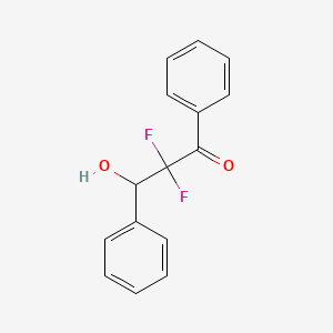 1-Propanone, 2,2-difluoro-3-hydroxy-1,3-diphenyl-