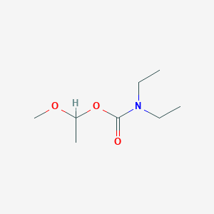 molecular formula C8H17NO3 B14294954 1-Methoxyethyl diethylcarbamate CAS No. 113444-89-6