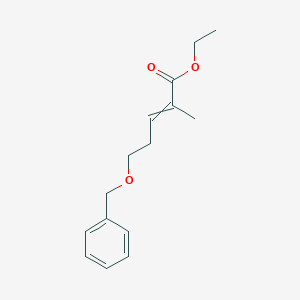 molecular formula C15H20O3 B14294990 Ethyl 5-(benzyloxy)-2-methylpent-2-enoate CAS No. 113219-30-0