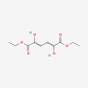 molecular formula C10H14O6 B14295008 Diethyl 2,5-dihydroxyhexa-2,4-dienedioate CAS No. 129363-88-8