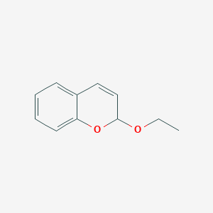 molecular formula C11H12O2 B14295015 2-Ethoxy-2H-1-benzopyran CAS No. 116486-23-8