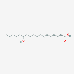 molecular formula C18H30O3 B14295028 13-Hydroxyoctadeca-2,4,6-trienoic acid CAS No. 116959-16-1