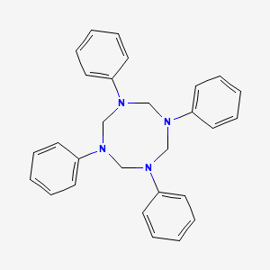 molecular formula C28H28N4 B14295063 1,3,5,7-Tetraphenyl-1,3,5,7-tetrazocane CAS No. 112633-15-5