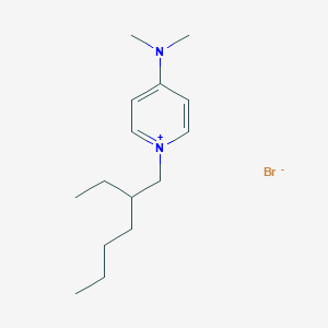 molecular formula C15H27BrN2 B14295078 4-(Dimethylamino)-1-(2-ethylhexyl)pyridin-1-ium bromide CAS No. 127269-24-3