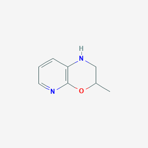 molecular formula C8H10N2O B1429508 3-甲基-1H,2H,3H-吡啶并[2,3-b][1,4]噁嗪 CAS No. 1423027-98-8