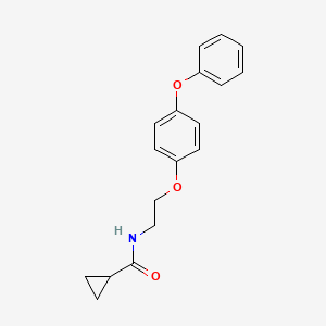 molecular formula C18H19NO3 B14295092 N-[2-(4-Phenoxyphenoxy)ethyl]cyclopropanecarboxamide CAS No. 115156-39-3