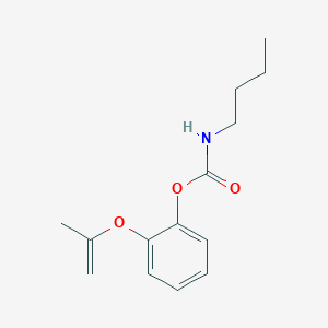 molecular formula C14H19NO3 B14295140 2-[(Prop-1-en-2-yl)oxy]phenyl butylcarbamate CAS No. 113102-37-7