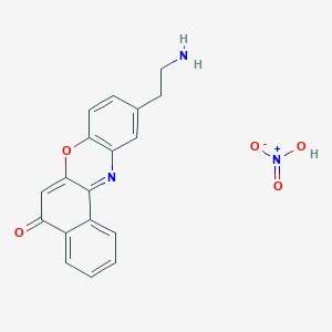 10-(2-Aminoethyl)benzo[a]phenoxazin-5-one;nitric acid