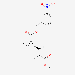 Cyclopropanecarboxylic acid, 3-(3-methoxy-2-methyl-3-oxo-1-propenyl)-2,2-dimethyl-,(3-nitrophenyl)methyl ester, (1R-(1a,3b(E)))-