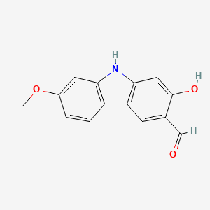 2-Hydroxy-7-methoxy-9H-carbazole-3-carbaldehyde