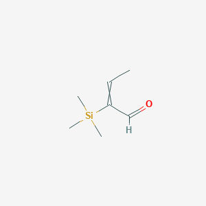 2-(Trimethylsilyl)but-2-enal