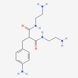 N~1~,N~3~-Bis(2-aminoethyl)-2-[(4-aminophenyl)methyl]propanediamide