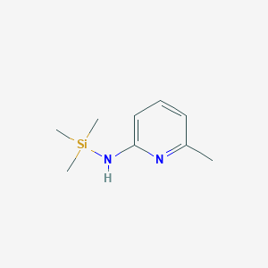 molecular formula C9H16N2Si B14295248 2-Pyridinamine, 6-methyl-N-(trimethylsilyl)- CAS No. 114895-34-0