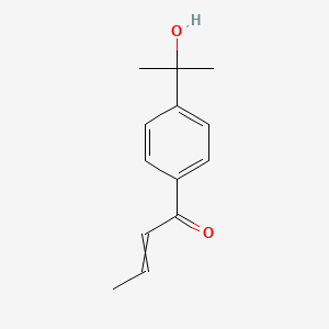 1-[4-(2-Hydroxypropan-2-yl)phenyl]but-2-en-1-one