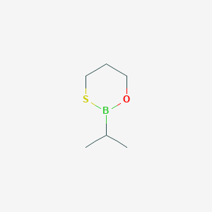 molecular formula C6H13BOS B14295263 2-(Propan-2-yl)-1,3,2-oxathiaborinane CAS No. 116245-63-7