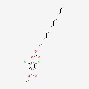 Ethyl 3,5-dichloro-4-{[(pentadecyloxy)carbonyl]oxy}benzoate