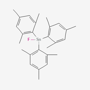 molecular formula C27H33FSn B14295296 Fluorotris(2,4,6-trimethylphenyl)stannane CAS No. 127412-97-9