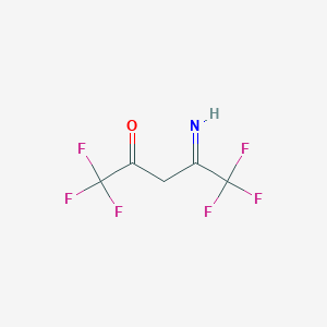 molecular formula C5H3F6NO B14295300 1,1,1,5,5,5-Hexafluoro-4-iminopentan-2-one CAS No. 127487-11-0