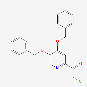 1-[4,5-Bis(benzyloxy)pyridin-2-yl]-2-chloroethan-1-one