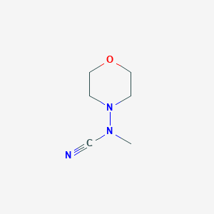 molecular formula C6H11N3O B14295408 Methyl(morpholin-4-yl)cyanamide CAS No. 113695-41-3