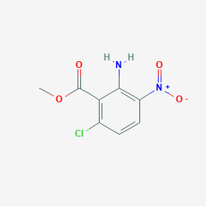 molecular formula C8H7ClN2O4 B1429541 2-氨基-6-氯-3-硝基苯甲酸甲酯 CAS No. 635317-46-3