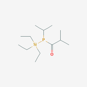 2-Methyl-1-[(propan-2-yl)(triethylsilyl)phosphanyl]propan-1-one