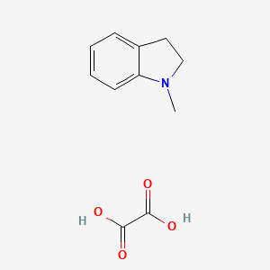 1-Methyl-2,3-dihydroindole;oxalic acid