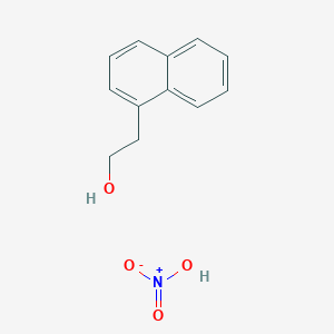 molecular formula C12H13NO4 B14295443 2-Naphthalen-1-ylethanol;nitric acid CAS No. 130209-96-0