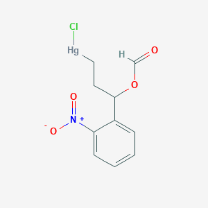 Chloro[3-(formyloxy)-3-(2-nitrophenyl)propyl]mercury