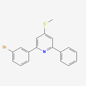 2-(3-Bromophenyl)-4-methylthio-6-phenylpyridine