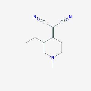 (3-Ethyl-1-methylpiperidin-4-ylidene)propanedinitrile