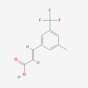 molecular formula C11H9F3O2 B1429550 3-甲基-5-(三氟甲基)肉桂酸 CAS No. 1092460-62-2