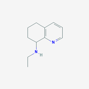 molecular formula C11H16N2 B1429551 N-ethyl-5,6,7,8-tetrahydroquinolin-8-amine CAS No. 878025-41-3
