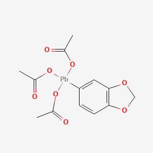 Tris(acetyloxy)(2H-1,3-benzodioxol-5-yl)plumbane