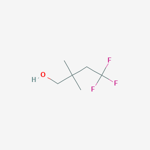 molecular formula C6H11F3O B1429553 4,4,4-Trifluoro-2,2-dimethylbutan-1-ol CAS No. 1008754-88-8