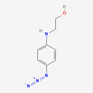 molecular formula C8H10N4O B14295610 2-(4-Azidoanilino)ethan-1-ol CAS No. 113402-88-3