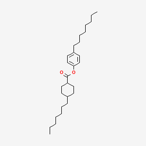 molecular formula C28H46O2 B14295626 4-Octylphenyl 4-heptylcyclohexane-1-carboxylate CAS No. 129412-04-0