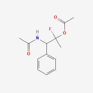 1-Acetamido-2-fluoro-1-phenylpropan-2-yl acetate