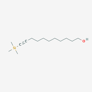 molecular formula C14H28OSi B14295635 11-(Trimethylsilyl)undec-10-yn-1-ol CAS No. 113308-95-5