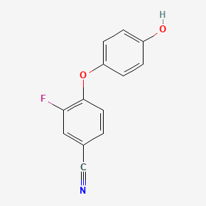 3-Fluoro-4-(4-hydroxyphenoxy)benzonitrile