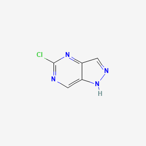 molecular formula C5H3ClN4 B1429572 5-氯-1H-吡唑并[4,3-d]嘧啶 CAS No. 633328-98-0