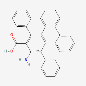 molecular formula C31H21NO2 B14295767 3-Amino-1,4-diphenyltriphenylene-2-carboxylic acid CAS No. 125229-54-1