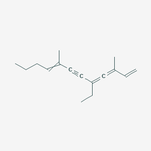 molecular formula C16H22 B14295770 5-Ethyl-3,8-dimethyldodeca-1,3,4,8-tetraen-6-yne CAS No. 113478-68-5