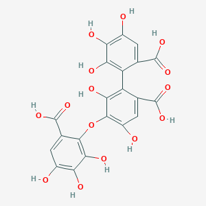 5-(6-Carboxy-2,3,4-trihydroxyphenoxy)-4,4',5',6,6'-pentahydroxy[1,1'-biphenyl]-2,2'-dicarboxylic acid