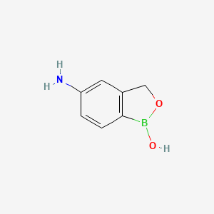 molecular formula C7H8BNO2 B1429580 5-氨基苯并[c][1,2]恶硼杂环-1(3H)-醇 CAS No. 947165-26-6