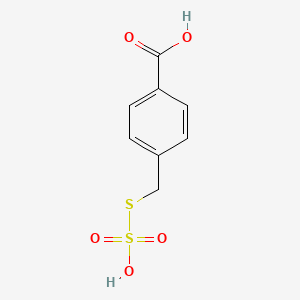 molecular formula C8H8O5S2 B14295803 4-[(Sulfosulfanyl)methyl]benzoic acid CAS No. 112241-22-2