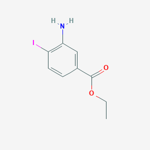 molecular formula C9H10INO2 B1429581 Ethyl 3-amino-4-iodobenzoate CAS No. 1261569-51-0